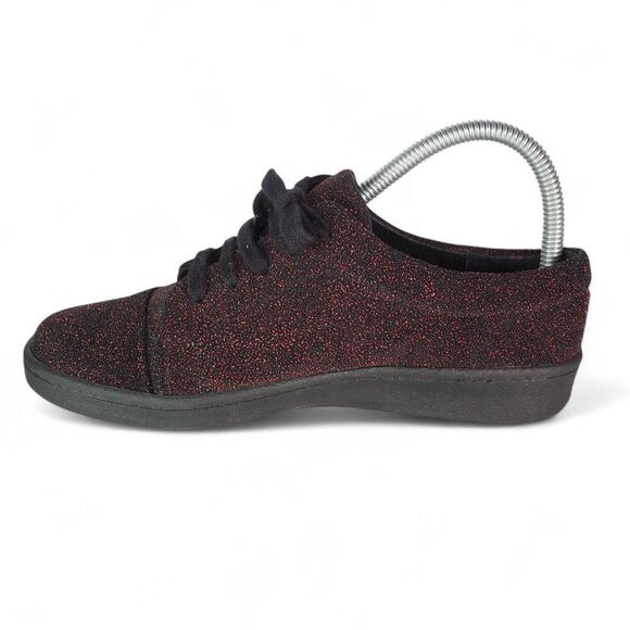 Miista London Sparkle Designers Fashion Sneakers Red / Black Women's 7/37 - Picture 6 of 12